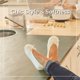 thumbnail image 4 of isotoner Pantuflas de bailarina para mujer – Zapatos de casa de satén suave con lazo y suela de ante – Pantuflas clásicas cómodas de viaje y rec&amp;am, 4 of 8