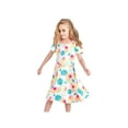 thumbnail image 3 of Girls Dress Hawaii Style Pineapple Leave Casual Colorful Sundress 6 Years, 3 of 7