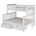 thumbnail image 5 of Santa Fe Mission Tall Bunk Bed Twin over Full - Bed End Ladder - Multiple Finishes - with Under Bed Drawers, 5 of 11