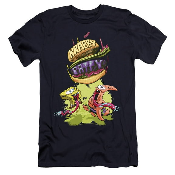 Spongebob Krabby Patty From The Sky Unisex Adult Canvas Brand T Shirt