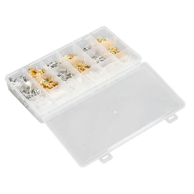 Kozecal Wire Crimp Terminal Block,540Pcs Male Female Wire Spade Connector Crimp Terminal Block With Sleeve 2.8 4.8 6.3mm,Wire Spade Connector