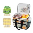 thumbnail image 2 of FORMRS Insulated Cooler Bag 24 Cans Capacity Soft Leakproof Lunch Box with Side Pockets, Mid Century Orange Juice, 2 of 7