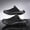 Black, variant on Cross-Border Plus Size Handmade Casual Toe-Post Slippers for Foreign Trade Export New Summer Fashion Comfortable Breathable Outdoor Two-Way Men'S Slippers
