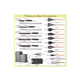 thumbnail image 3 of Utensilios De Cocina Silicona Juego De Cuchillo 19 Set Negro, 3 of 3