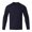 Navy, variant on Dursoulink Long Sleeve Round Neck Shirt for Men, Quick Dry Breathable Polyester, Raglan Sleeve, Flat Stitching, Unlabeled Collar, for Sports and Outdoor Activities
