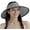 Black & White, variant on Sun Visor Hats Women, Straw Beach Hats for Women, Wide Brim Summer Ponytail Hat, Packable Rollup Visor, Travel Foldable UV Protection Sunhat - Beige