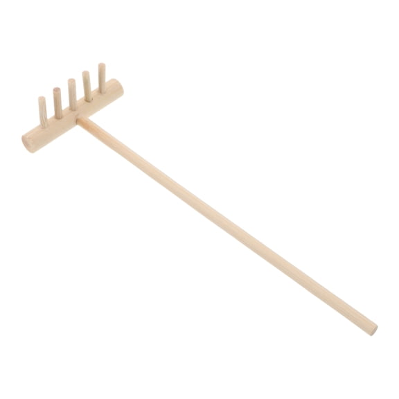 OULII Wooden Sand Table Rake Zen Garden Rake Beige Indoor Use 1Pack