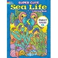 thumbnail image 2 of Dover Sea Life Coloring Books Super Cute Sea Life Coloring Book/Super Cute Sea Life Color by Number: 2 Books in 1/Flip and See!, (Paperback), 2 of 3