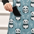 thumbnail image 4 of Kitchen Apron with 2 Pockets Adjustable waterproof Cooking Aprons for Women Men Chef Pandas Sitting and Leaf, 4 of 7