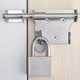 thumbnail image 4 of Pestillo de puerta exterior Pestillos de puerta de seguridad con orificio para candado Cerradura de perno corredizo para puertas de gabinete puertas de granero cerraduras de puertas corredizas 2 piezas JM, 4 of 5