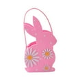 thumbnail image 3 of Bolsas de de Pascua suministros de tarjetas de cesta de conejo de Pascua bolso de regalo para favores de recolección de familia Decoración de Rosa, 3 of 8