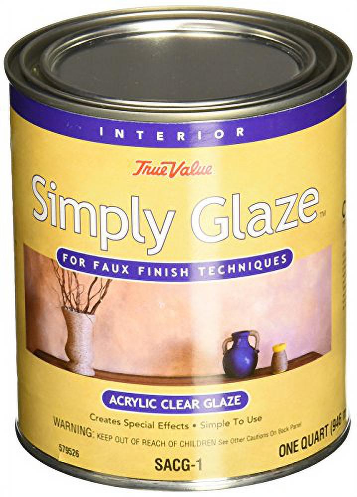 True Value SACG1QT Simply Glaze Acrylic Clear Glaze for Faux Finishing