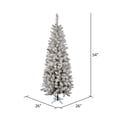 thumbnail image 3 of Vickerman 4.5' Flocked Pacific Artificial Christmas Tree, 150 Multi-Colored LED Lights, 3 of 3