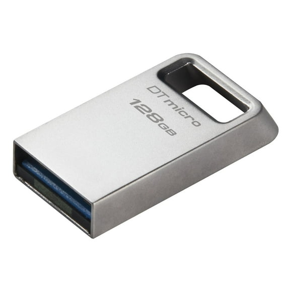 Kingston Technology - Micro DataTraveler USB Flash Drive, USB 3.2 Gen 1, 128GB Capacity, Metal Casing