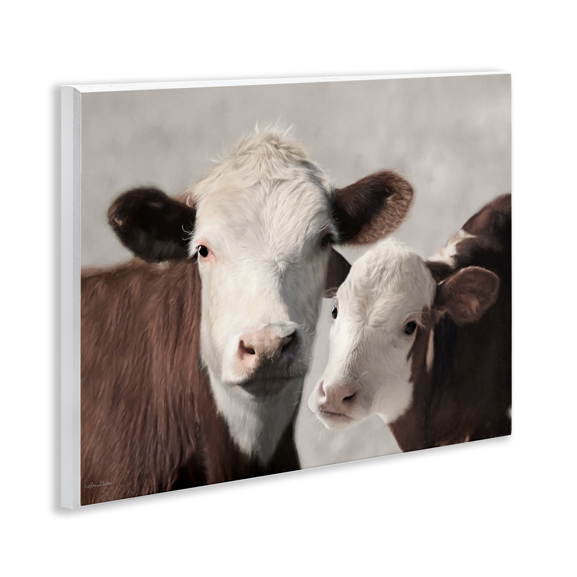 Stupell Industries Mommy & Me Cows Wall Plaque Art, design by Lori Deiter