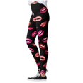 thumbnail image 2 of Pantalones de yoga ajustados y ajustados con estampado de amor para mujer Fridja  hfkajh105007, 2 of 6