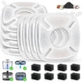 thumbnail image 1 of 16 Pack Cat Water Fountain Replacement Filters for Ophanie , 8 Pcs Cats Fountain Filters & 8 Pcs Pre-Filter Sponges for 95oz/2.8L 135oz/4L 67oz/2L Automatic Pet Dog Fountain Water Dispenser Filter, 1 of 7