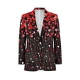 thumbnail image 5 of Uorisanigo Men's Casual Blazer Regular Fit Casual Blazer Suit Jackets Breathable Blazers Jacket Sport Coats Mens Valentines Jacket Suit, Valentines Hearts Print, Size 4XL, 5 of 6