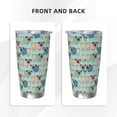 thumbnail image 3 of Lsque Colorful Pugs Pattern 20oz Car Cup with Lid and Straw, Insulated Coffee Cup with Straw Topper, Spill Proof Travel Coffee Mug, Stainless Steel Tumble-Straw Three-piece Set, 3 of 8