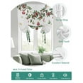 thumbnail image 2 of Christmas Tie Up Curtains for Windows 45 Inch Length Balloon Curtains Kitchen Adjustable Balloon Window Shade Winter Green Pine Trees Maple Leave Xmas Balls Tie Up Bathroom Curtain Window 34"x45", 2 of 6
