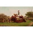 thumbnail image 2 of Eastman Johnson 18x12 Gold Ornate Wood Frame and Double Matted Museum Art Print Titled - The Old Stagecoach (1871), 2 of 4