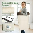 thumbnail image 4 of 160L Laundry Hamper with Wheels and Handle, 2 Section Large Rolling Laundry Basket Bag with Wheels, Clothes Hamper Cart for Laundry, Bedroom, Bathroom and Dorm, 4 of 8