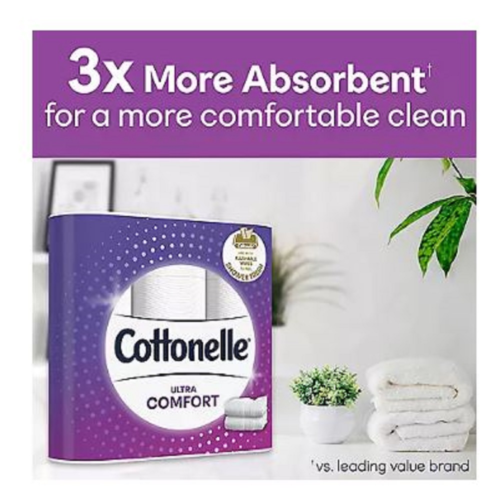 Cottonelle Ultra ComfortCare Toilet Paper (36 Mega Rolls, 268 sheets/roll) - 1