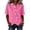 Pink, variant on Women's Asymmetrical Placket Button-Down Shirt Casual Regular Fit Short Sleeve Tops Spring Summer Daily Top 3XL