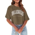 thumbnail image 4 of Soki Womens Tees Clearance Round Neck Graphic Shirts, 4 of 7