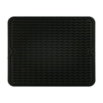 ACDANC Rubber Dish Drainer Mat Daily Kitchen Tableware Bowl Glass Drain Pad Large Thickened Non Insulation Silicone Drain Pad Over the Sink Dish