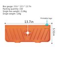 thumbnail image 4 of SAYOO Protector contra salpicaduras para fregadero de cocina, alfombrilla de secado envolvente de silicona reutilizable a prueba de salpicaduras para fregadero, encimera, negro/gris/naranja SAYOO  Diaria, 4 of 7