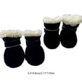 thumbnail image 3 of Botas para perros, zapatos impermeables impermeables antideslizantes • Botas suaves para pasear para mascotas • Correa ajustable • Poliéster transpirable • Juego de 4 patas • Uso para viajes en, 3 of 6