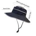 thumbnail image 3 of Sombrero de sol para exteriores,ala ancha,protección solar,resistente al viento,estilo pescador,con diseño transpirable,ideal para viajes,ocio,playa,senderismo y uso diario., 3 of 6