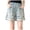 10l Blue, variant on Denim Shorts Girls 7-8 Girl's Ripped Raw Hem Elastic Waist Straight Leg Denim Shorts with Pockets