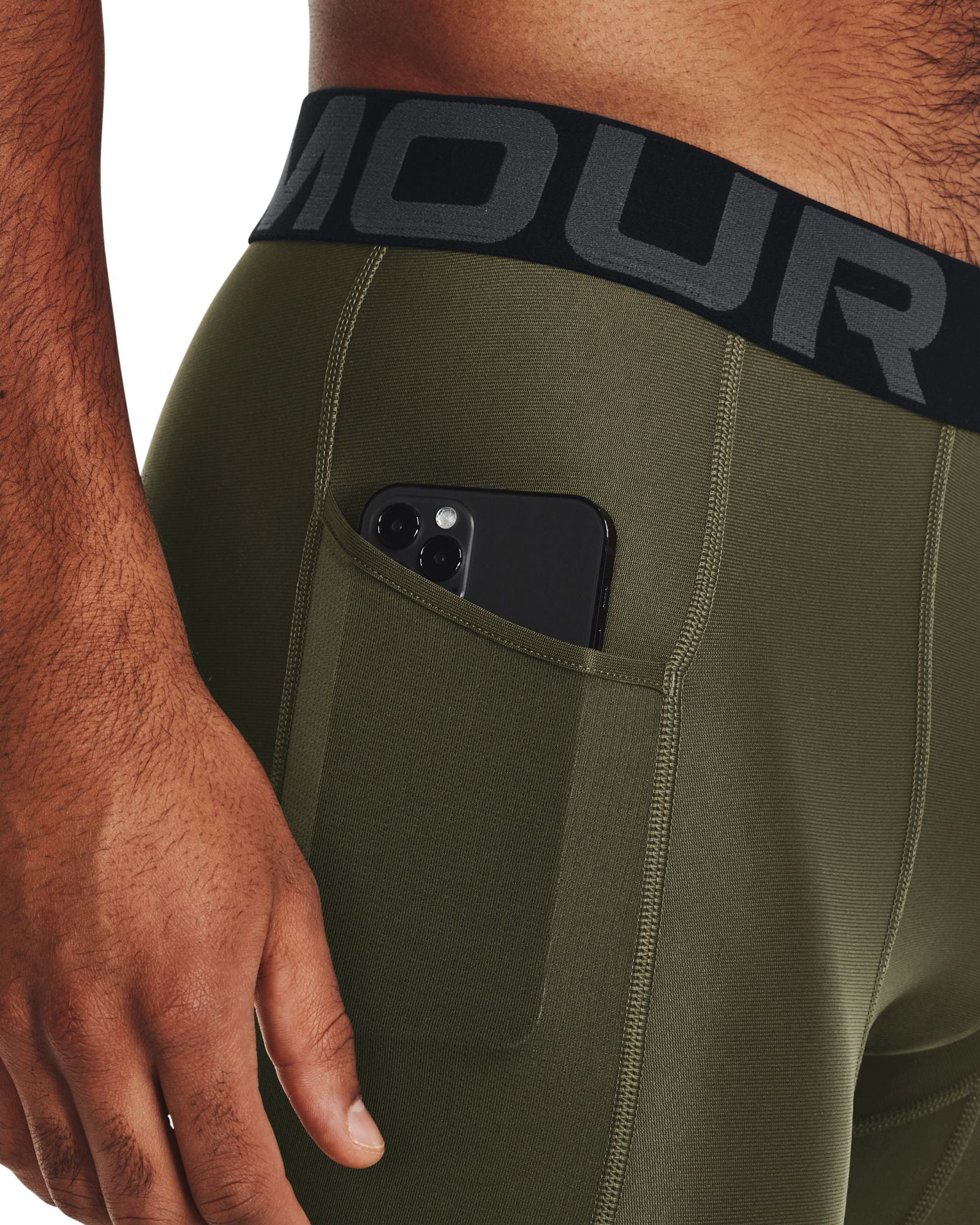 Under Armour Men's HeatGear Compression 6\u0026q; Shorts (Marine