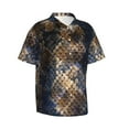 thumbnail image 2 of Fotbe Watercolor Snake Skin Hawaiian Shirt For Men Unisex Summer Beach Casual Short Sleeve Cotton Linen Button Down Shirts-Medium, 2 of 9