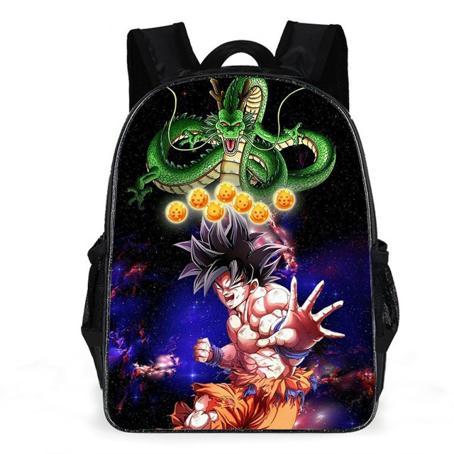 TIKTOK Impresión 3D Dragon Ball Goku Around School Bag Estudiantes De Escuela Primaria Y Secundaria Mochila De Anime De Dibujos Animados Juguetes Para Niños Regalos Deportiva Cremallera Hombros Bolsa