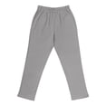 thumbnail image 5 of Domuza Men's Cotton Linen Button Pants Beach Drawstring Straight Pant Loose Fit Breathable Yoga Trousers with Pockets Gray 3XL, 5 of 6