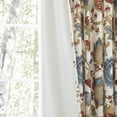 thumbnail image 3 of Ellis Cambridge Lined Jacquard Pinch Pleat Jacobean Floral Print Multicolor Drapery 2-Piece Curtain Panels, 48W x 84L, 3 of 3