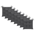 thumbnail image 6 of vidaXL Folding Patio Chairs with Cushions 8 pcs Solid Teak Wood, 6 of 9
