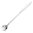 thumbnail image 2 of Stainless Steel Petal Spoon Long Handle Ice Cream Sundae Stirring Ladle 18cm Sakura, 2 of 8