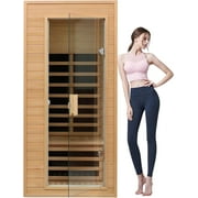 KUNSANA Mini One Person Far Infrared Sauna Room,Far Infrared Sauna Room-Basswood