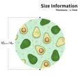 thumbnail image 2 of Fuzoiu Avocado Print Leather Coasters Set,Drink Coasters Set of 4,for Tabletop Protection, Durable PVC Coasters,Home Décor and Housewarming Gift-Round Shape, 2 of 6