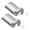 Brushed nickel, variant on Pack of 2 Elegant Nordic Curved Hooks for Stylish Home Decoration Metal Hanger