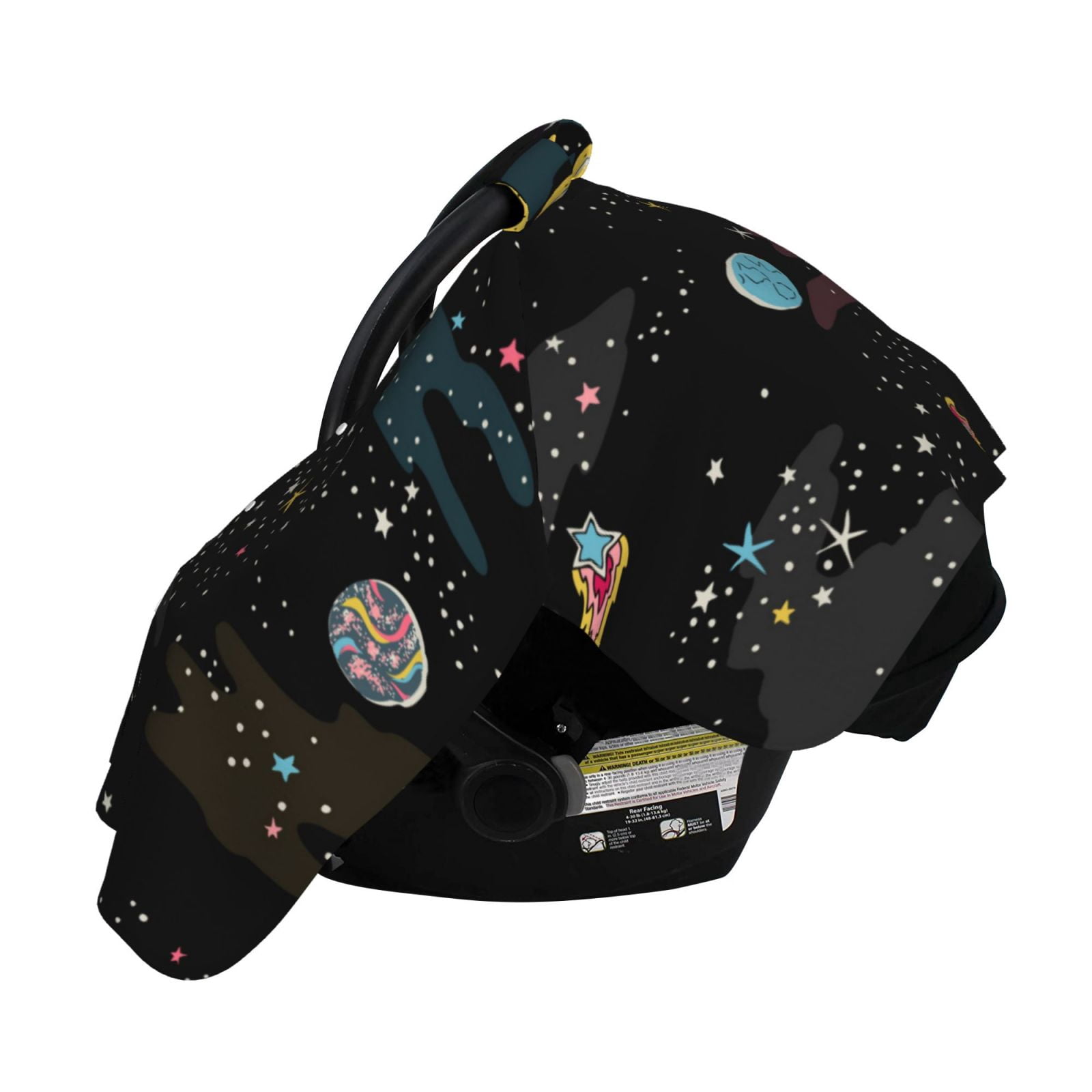 Naloa Galaxy Baby Car Seat Cover, Breathable Baby Carrier Cover, Multiuse Baby Carrier Cover & Nursing Breastfeeding Cover