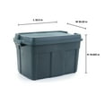 thumbnail image 2 of Rubbermaid 3 Pack High Top Storage Containers for Garage and Home Use, 37 Gallon, 2 of 4