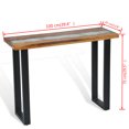 thumbnail image 4 of vidaXL Table Console Teck 100x35x75 cm, 4 of 4