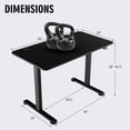 thumbnail image 2 of Gymax Electric Standing Desk Adjustable Stand up Computer Desk Anti-collision Black, 2 of 10