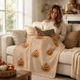thumbnail image 4 of Decorative Flannel Blanket, 39.4 X 59.1 inch Cozy Cover with a Soft Touch, Portable Accent for Bedroom Living Room Sofa and Restful Lounging, Versatile Decorative Accent, C, 4 of 5