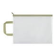 thumbnail image 1 of Bolsa de malla con cremallera, tamaño carta A4, de plástico transparente, impermeable, para guardar documentos, para viajes, escuela y oficina., 1 of 8